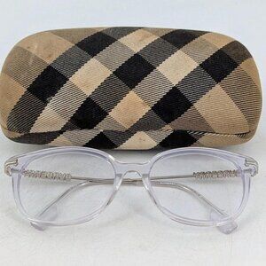 NEW BURBERRY B2391 CLEAR SQUARE PRESCRIPTION EYEGLASSES WITH USED CASE